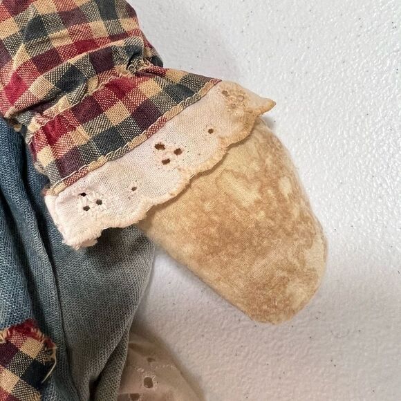 3PC Vintage Raggedy Ann & Andy Primitive Fabric Dolls  (Set of 3) - Picture 12 of 16